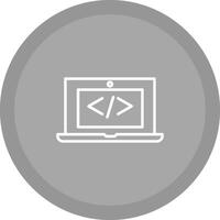 Coding Computer Vector Icon