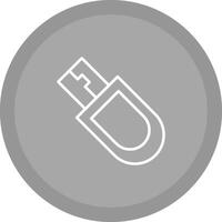 icono de vector de dispositivo usb bitcoin