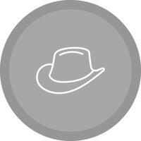 icono de vector de sombrero