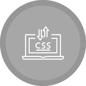 css ordenador portátil vector icono