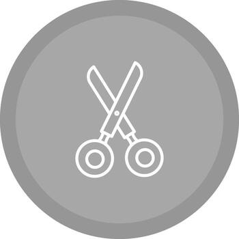 icono de vector de tijeras