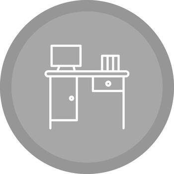 icono de vector de mesa de trabajo