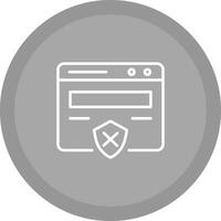 Unprotected Website Vector Icon