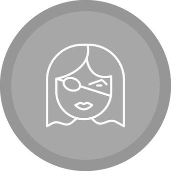 icono de vector de parche en el ojo