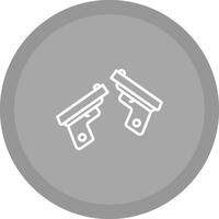 Two Guns Vector Icon