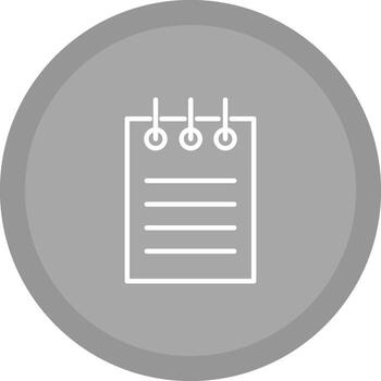 icono de vector de bloc de notas