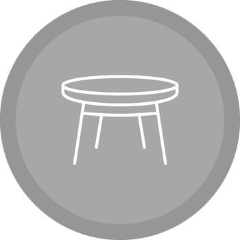 Small Table Vector Icon