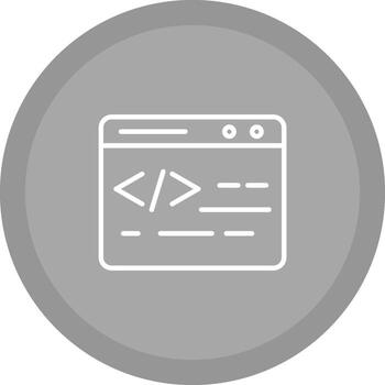 Web Coding Vector Icon