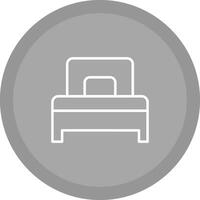 Single Bed Vector Icon