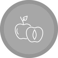Apricot Vector Icon