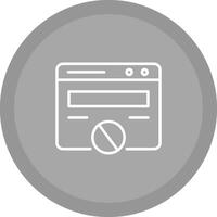 Block Website Vector Icon