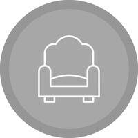 Single Sofa Vector Icon