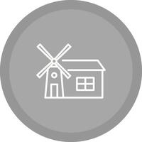 Windmill Vector Icon