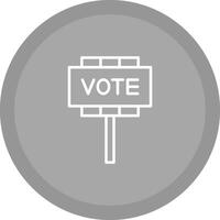 icono de vector de voto