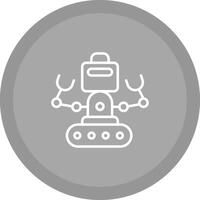 industrial robot yo vector icono