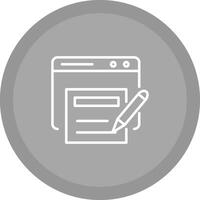 Blog Template Vector Icon