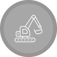 Excavator Vector Icon