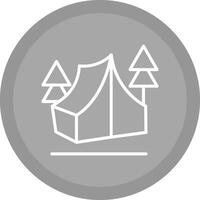 icono de vector de campamento