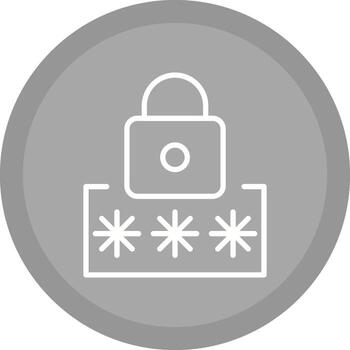 icono de vector de código pin
