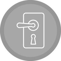 Door Lock Vector Icon