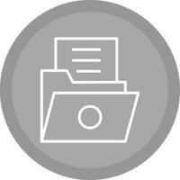 List Folder Vector Icon