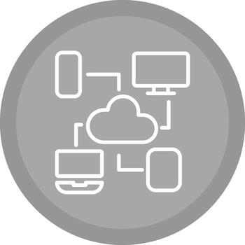 Cloud Computing Vector Icon