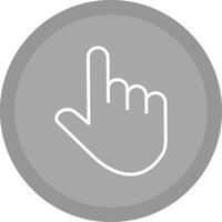 Raised Finger Vector Icon