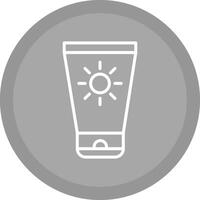 icono de vector de crema solar