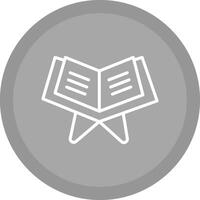 Reading Holy Book Vector Icon