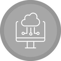 Cloud Computing Vector Icon