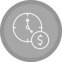 el tiempo es dinero vector icono