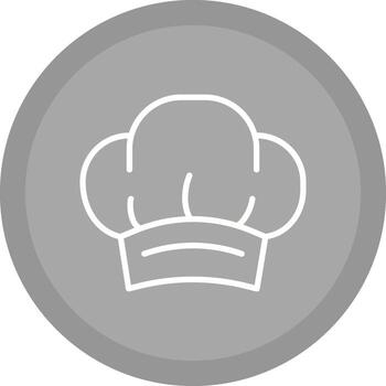 icono de vector de sombrero de chef