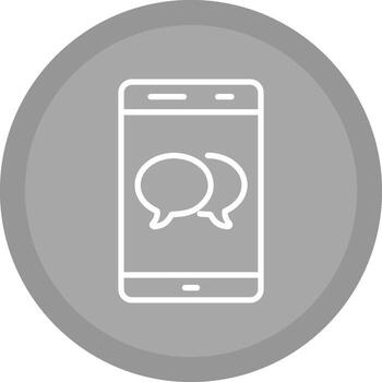 Double Message Bubble Vector Icon