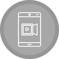 icono de vector de grabadora de video