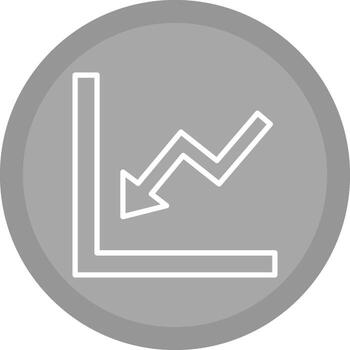 Graph Down Vector Icon