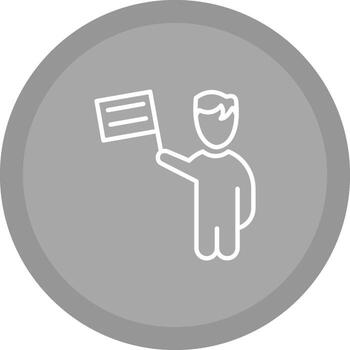 icono de vector de protesta