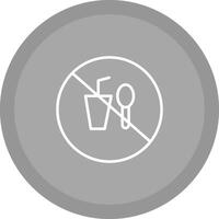 No Food or Drinks Vector Icon