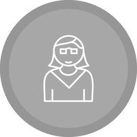 Female Professor Vector Icon