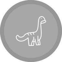 icono de vector de dinosaurio