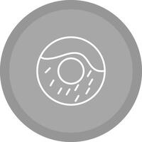 Cream Doughnut Vector Icon