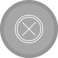 Do Not Cross Vector Icon