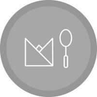 Spoon and Napkin Vector Icon