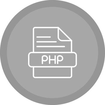 icono de vector de php