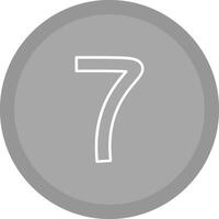 Number Seven Vector Icon