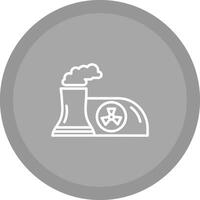 Nuclear Plant Vector Icon