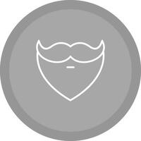 barba y Bigote yo vector icono