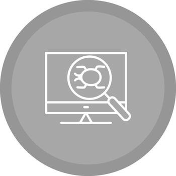 icono de vector de depuración