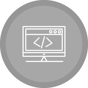 icono de vector de codificación html
