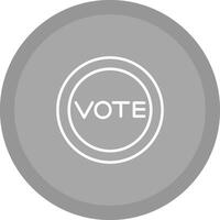 icono de vector de enlace de voto