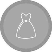 icono de vector de vestido de cóctel